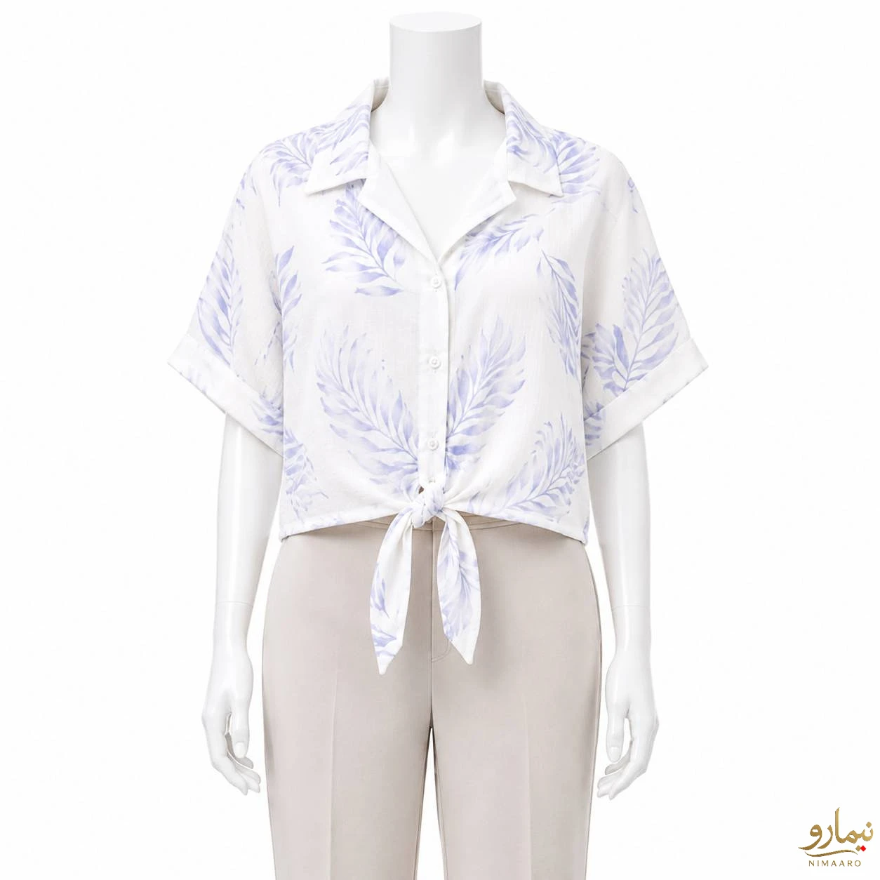 sheer-tie-front-blouse_webp-2 تصویر شومیز شیشه ای گره ای