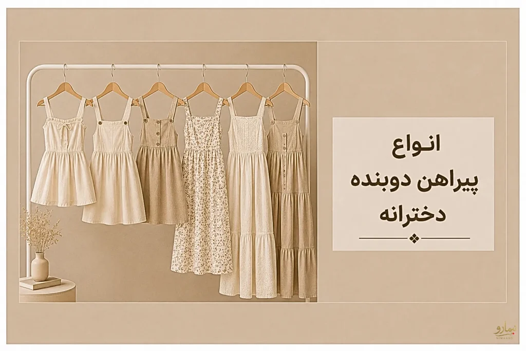 پیراهن بلندو کوتاه دو بنده دخترانه -فروشگاه نیمارو