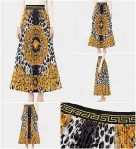 دامن پلیسه پلنگی Versace - فروشگاه نیمارو