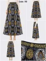 دامن طرحدار Versace - فروشگاه نیمارو