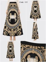 دامن طرحدار Versace - فروشگاه نیمارو
