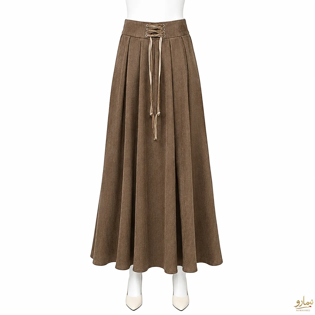 winter-clothes-2 (2) دامن مخمل کبریتی جلو بند دار شکلاتی - فروشگاه نیمارو