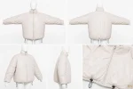کاپشن باکسی نگینی Balenciaga شیری - فروشگاه نیمارو