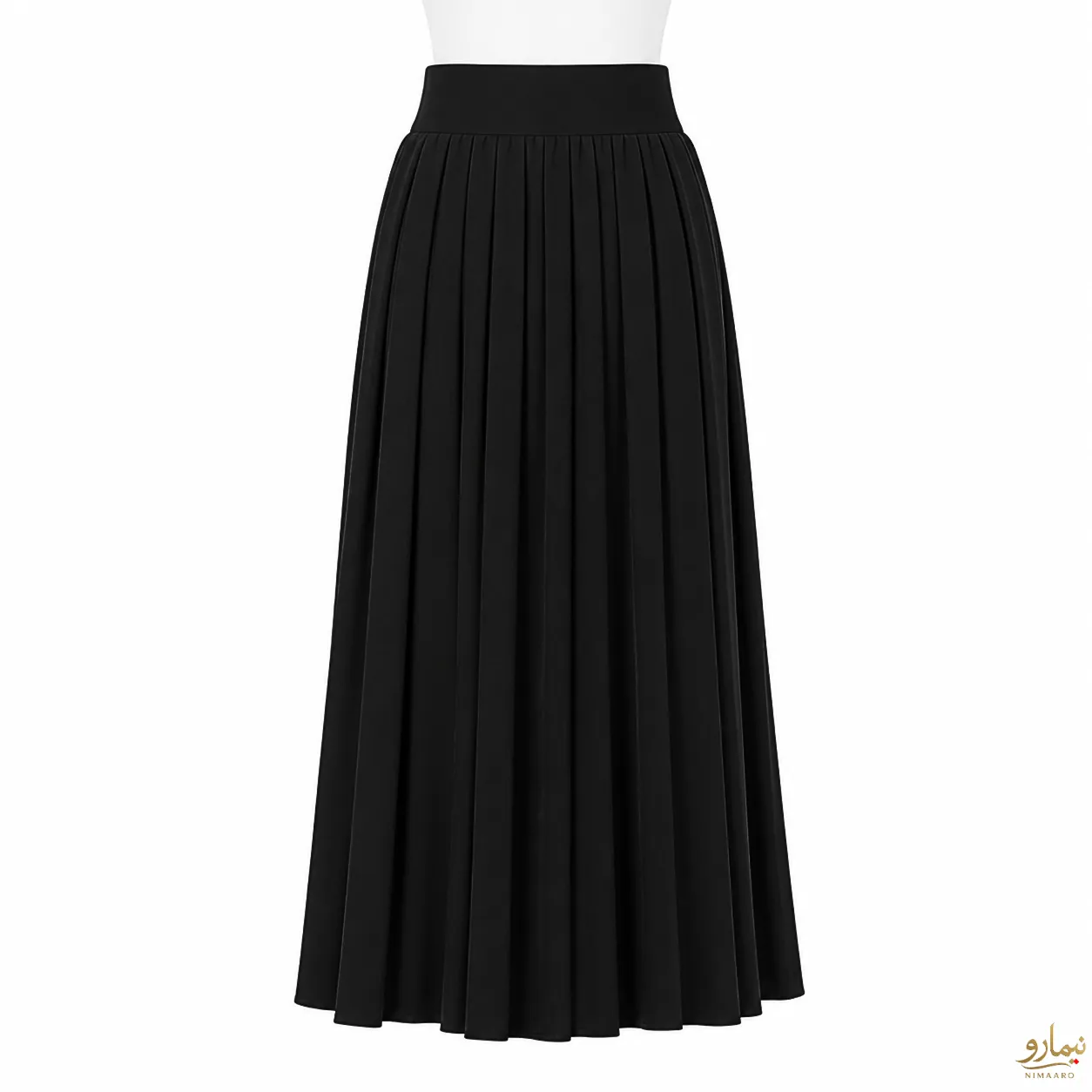 winter-clothes-2 (92) دامن پلیسه بافت مشکی - فروشگاه نیمارو