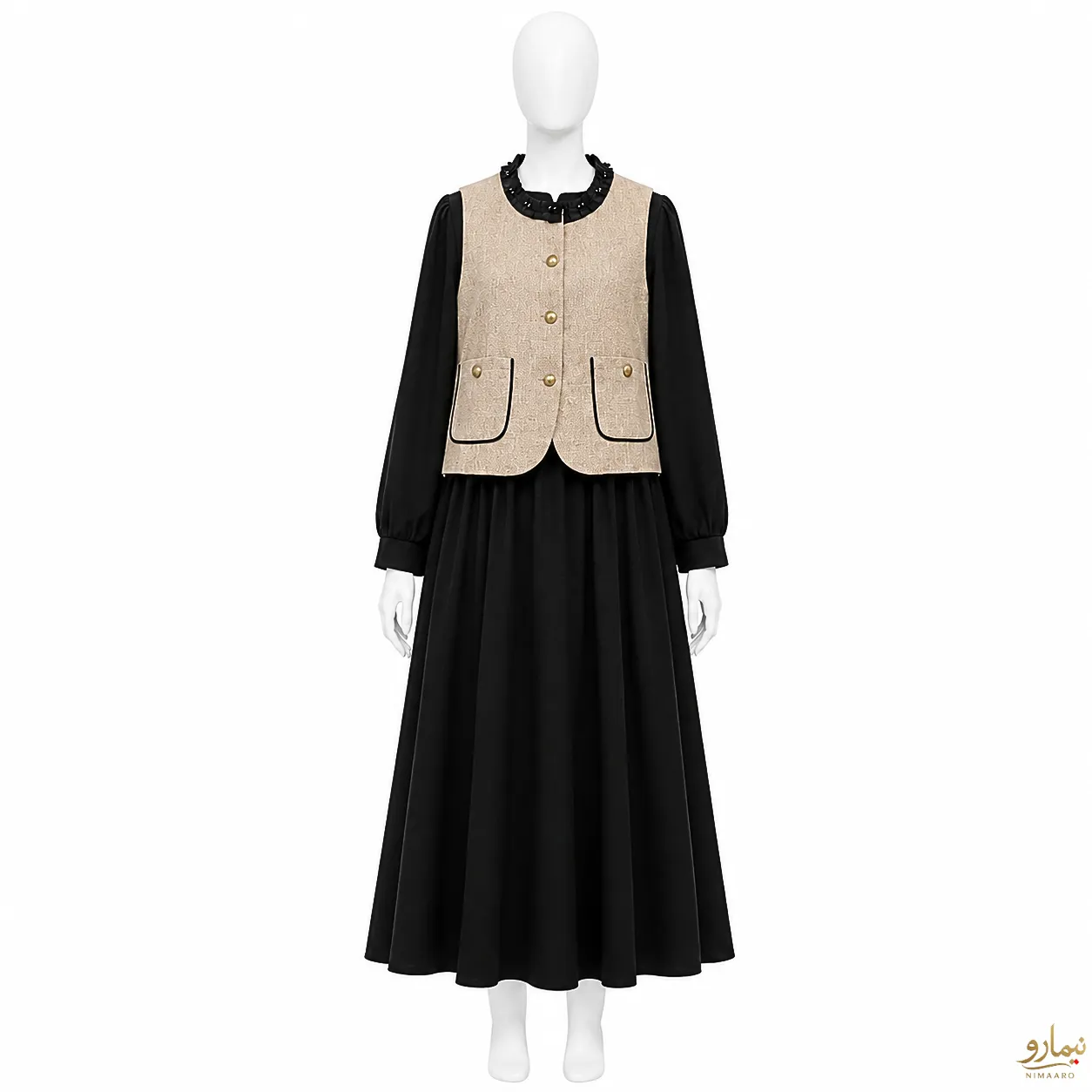 winter-clothes-4 (6) دو تیکه پیراهن و جلیقه کنفی - فروشگاه نیمارو