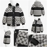 کاپشن ترکیبی نوار دوزی Balenciaga طوسی- فروشگاه نیمارو
